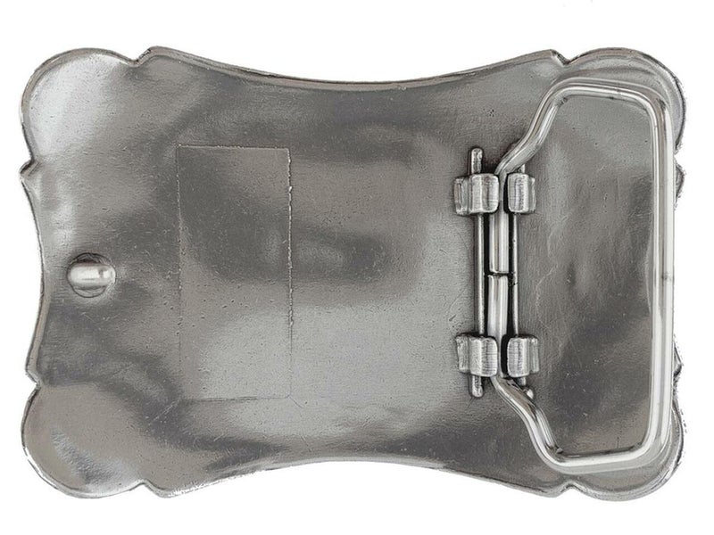 Belts.com HA0038 Western Floral Scroll Engraved Belt Buckle Fits 1-1/2"(38mm) Belt (Antique Silver) - Image 2